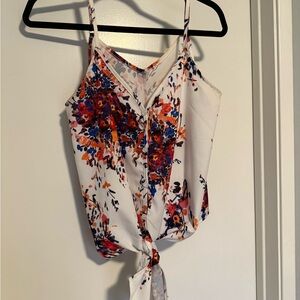 Floral Print Women's Top - Multicolor